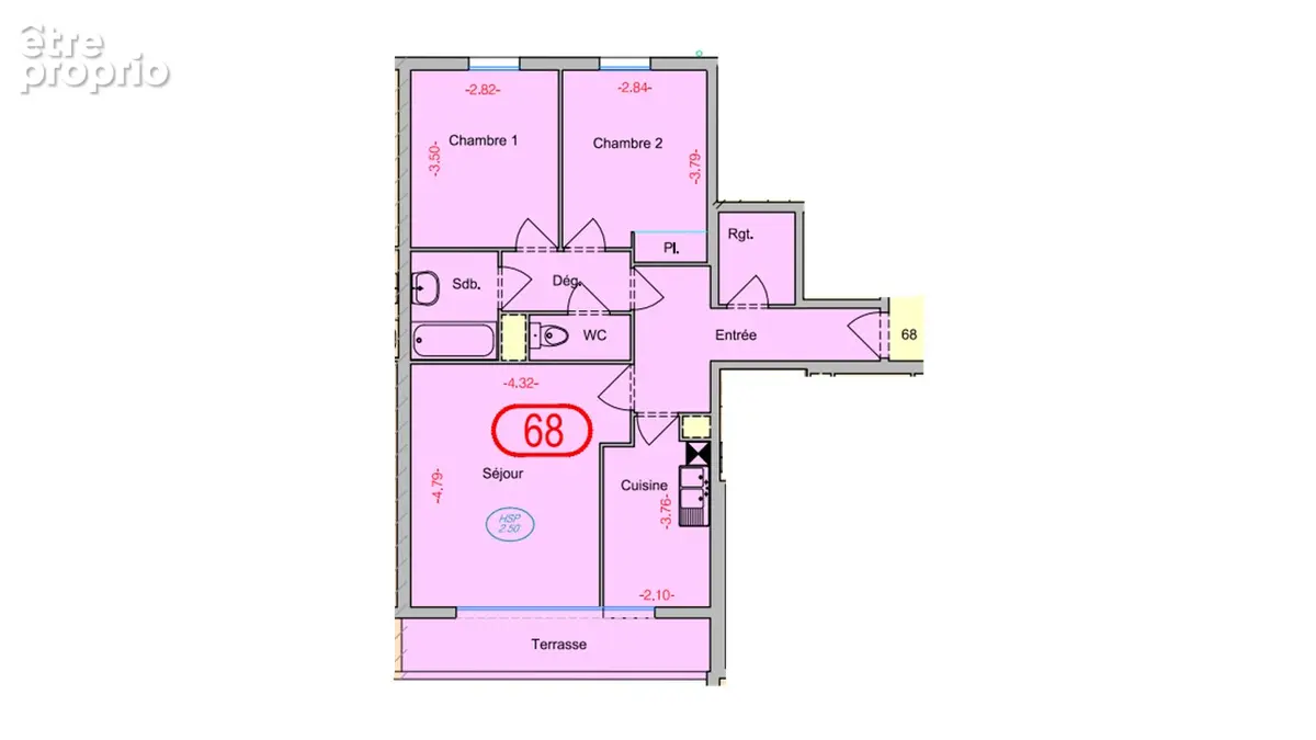 Appartement Creteil 3 pièce(s) 65.43 m2 - photo 12
