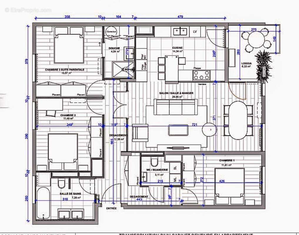 Appartement à SAINT-BONNET-DE-MURE