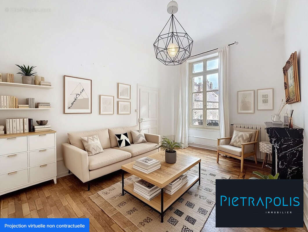 Agencement proposé pour le salon - Appartement à DOLE