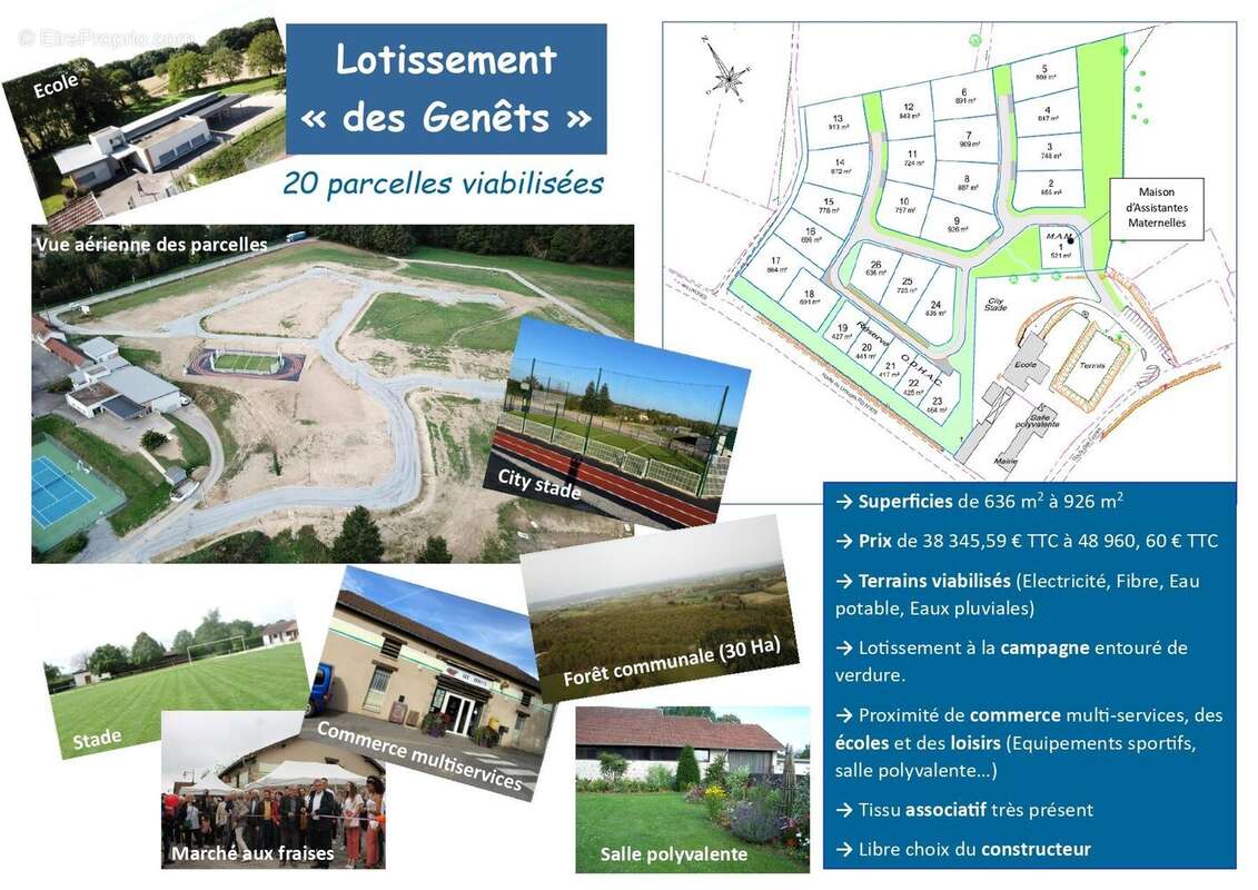 Terrain à LA GENEYTOUSE