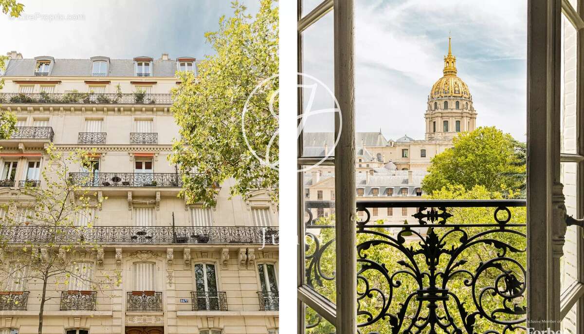 Paris 7e - HÔTEL DES INVALIDES - Appartement - 64,90m² Carrez - 65,76m² au sol - 1 chambre - Balcon - Vue dégagée sur le dôme de - photo 16