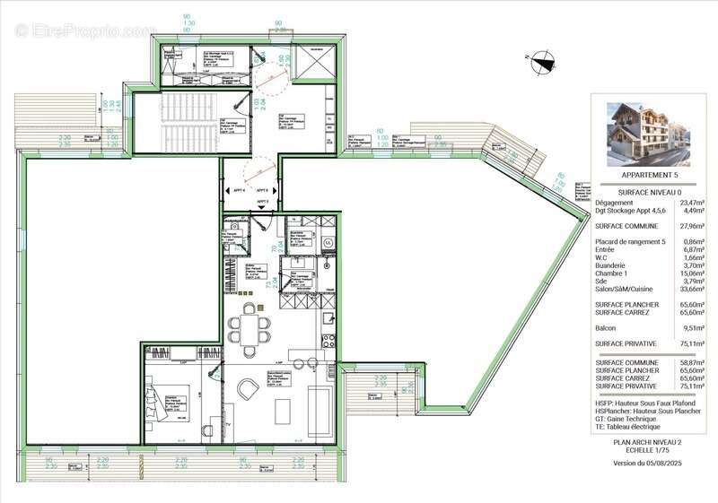 ''les bureaux et logements de ferdinand'' briancon  centre ville appartement t2 - photo 3