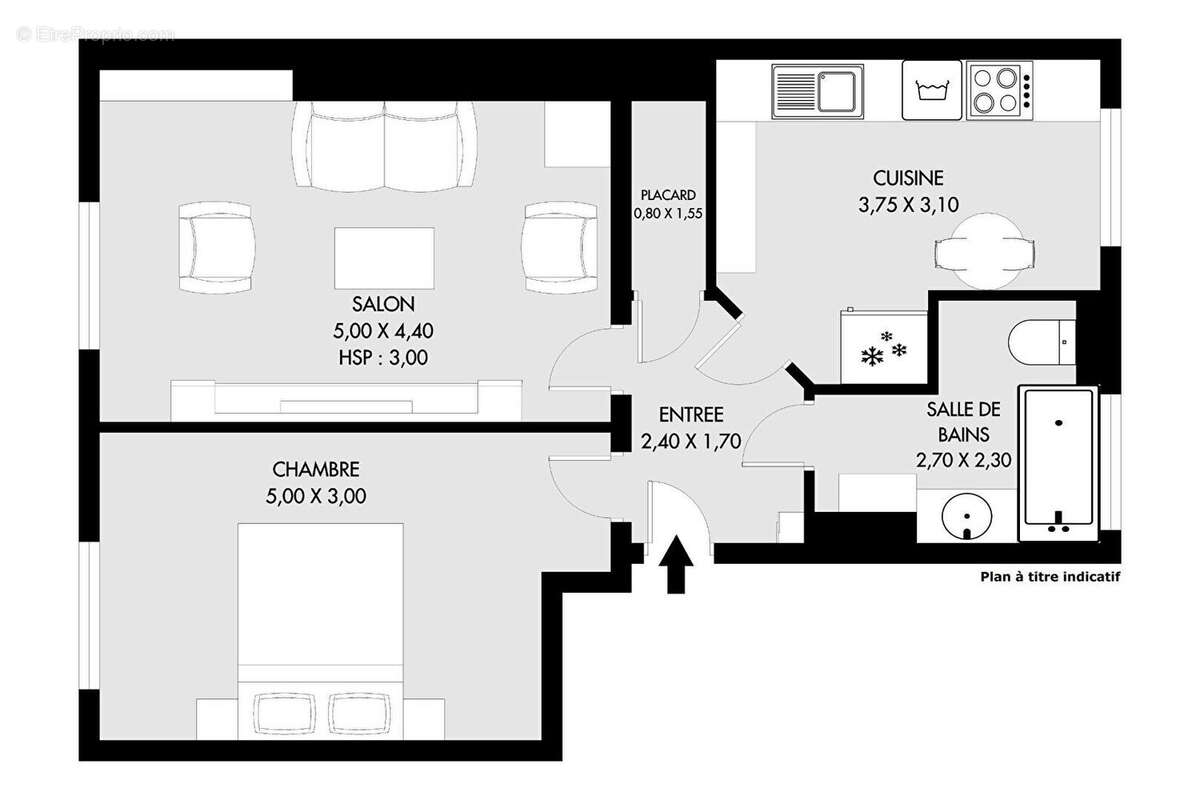 Appartement à PARIS-1E
