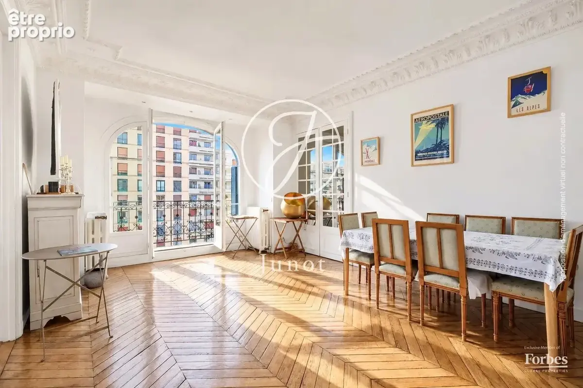Paris 16e - HENRI MARTIN / FLANDRIN - Appartement familial et de réception - 6 pièces - 173,75m² Carrez - 4 chambres - Balcon fi - photo 6