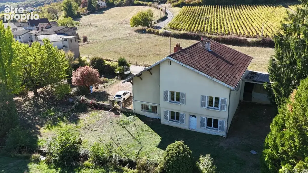 Maison en pierre crépis - 160 m² habitable- 1600 m² de terrain - 3 chambres - studio - double garage - sous-sol - caves - photo 2