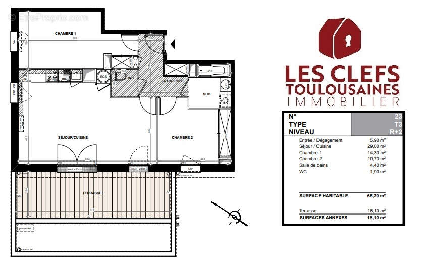 Appartement à TOULOUSE