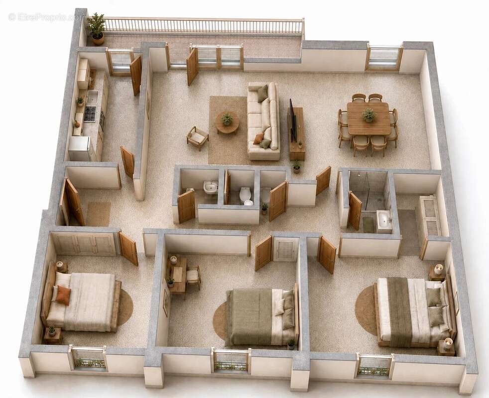 Appartement 4 / 5 pieces  97,23 m² avec 2 caves et 1 garage - photo 15