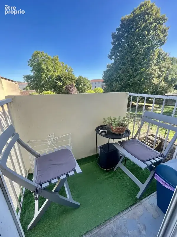 balcon sur l'arrière