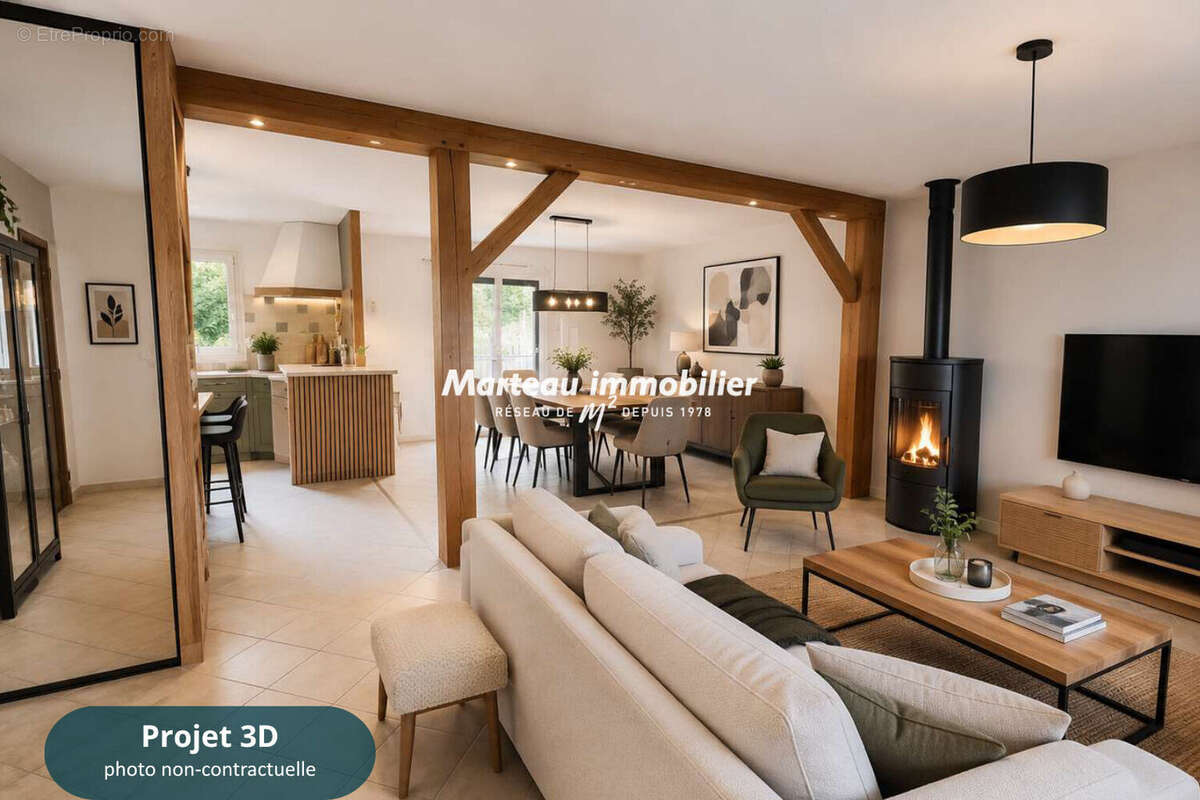 Neuville sur sarthe - maison 5 pièces 83 m2 - exclusivité  label clé d'or - photo 6