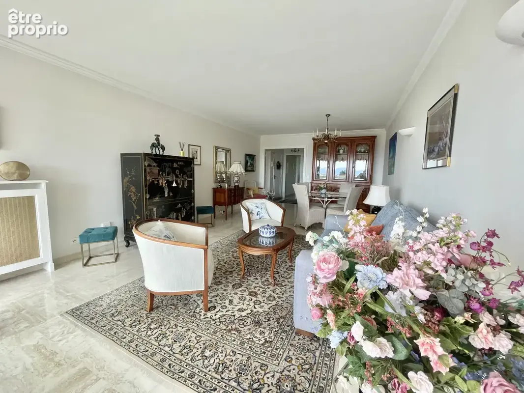 3p, terrasse, vue mer , belle residence cannet residentiel - cave- garage - piscine - photo 4