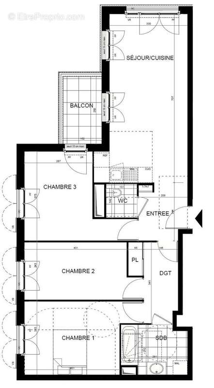 Appartement à LES CLAYES-SOUS-BOIS