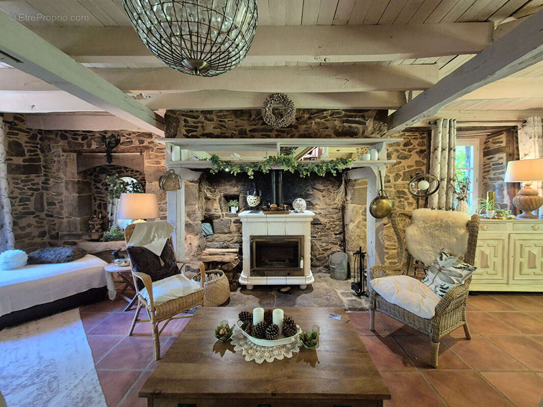 CORRÈZE. CHAMBOULIVE. Maison en pierre avec 6 chambres, piscine, 2 garages, abri voiture, entourée de jardins de 5 498 m² - photo 5