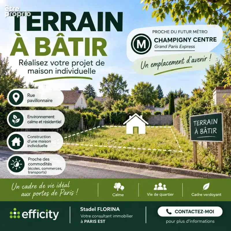 Terrain à CHAMPIGNY-SUR-MARNE