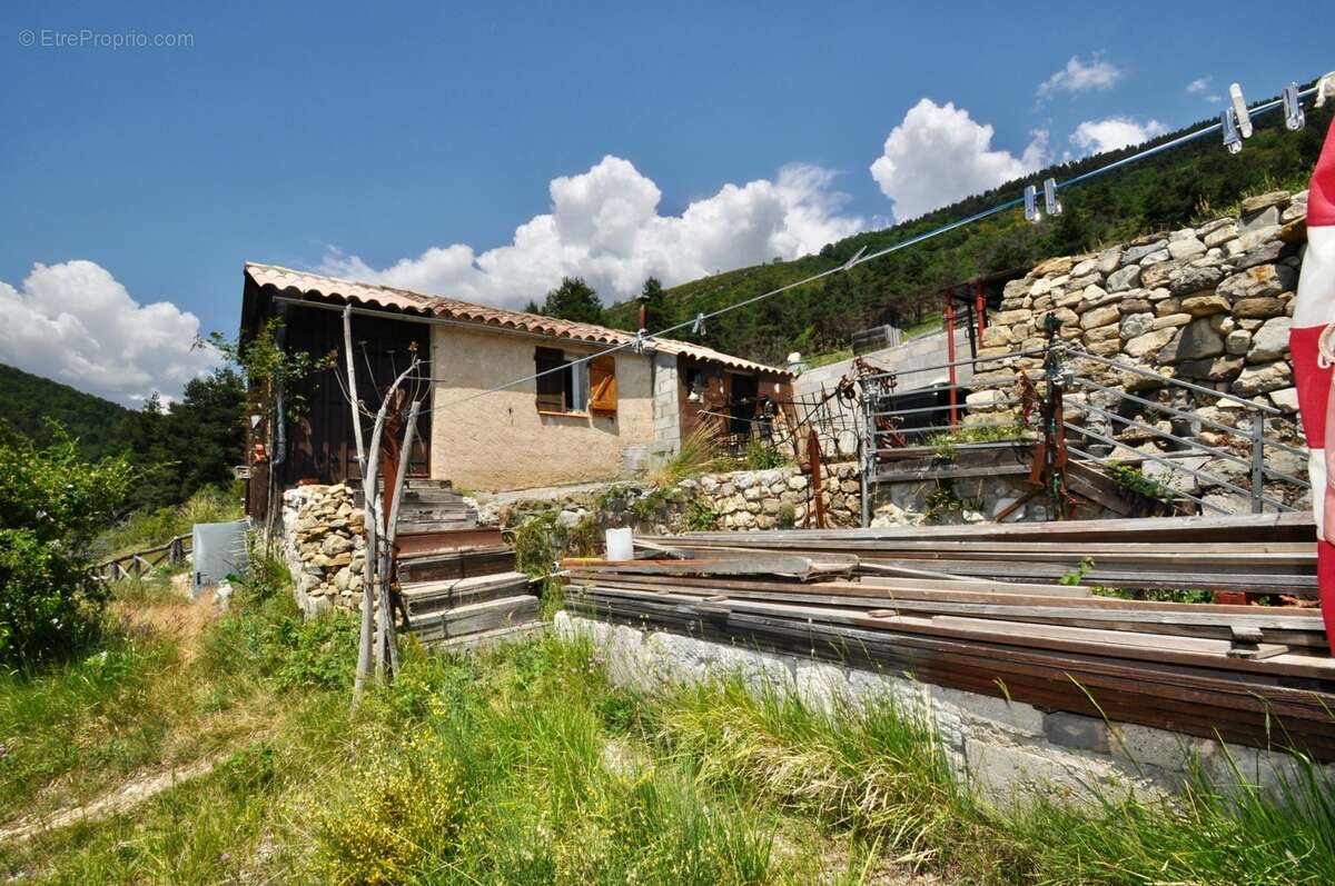 Dpt Alpes de Haute Provence (04), à vendre Proche ENTREVAUX Maison atypique sur 4 hectares, Vue panoramique - photo 2