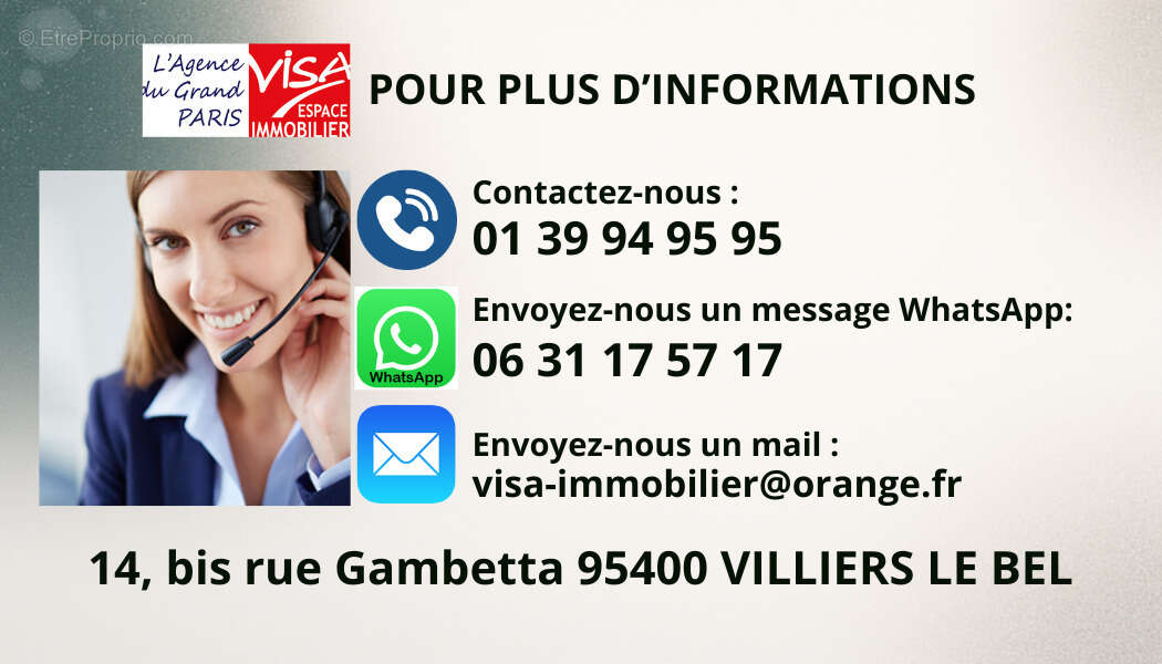 A VENDRE - Maison de type F6 - DUGNY 93 - photo 2