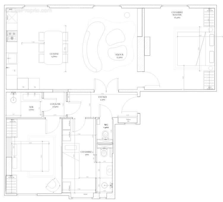 Appartement à LEVALLOIS-PERRET
