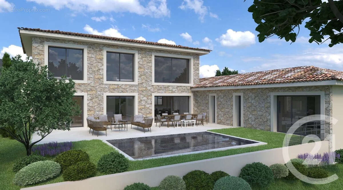 Terrain 2500 m² à Roquefort-Les-Pins  - photo 2