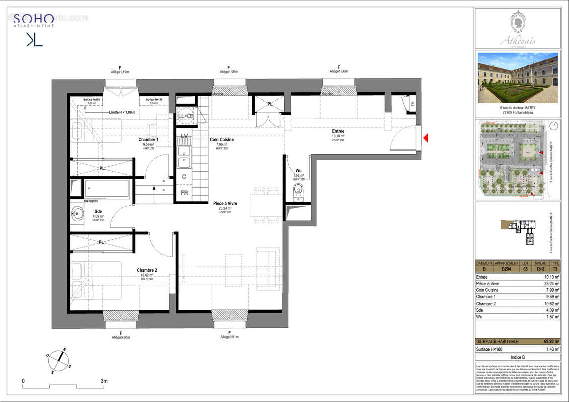 Appartement à FONTAINEBLEAU