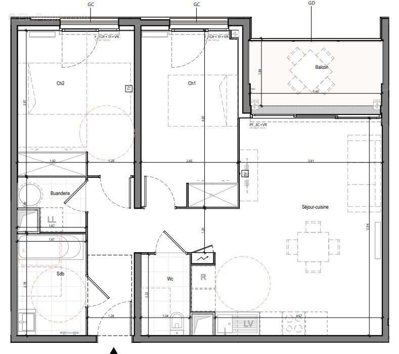 Appartement à BRUGES