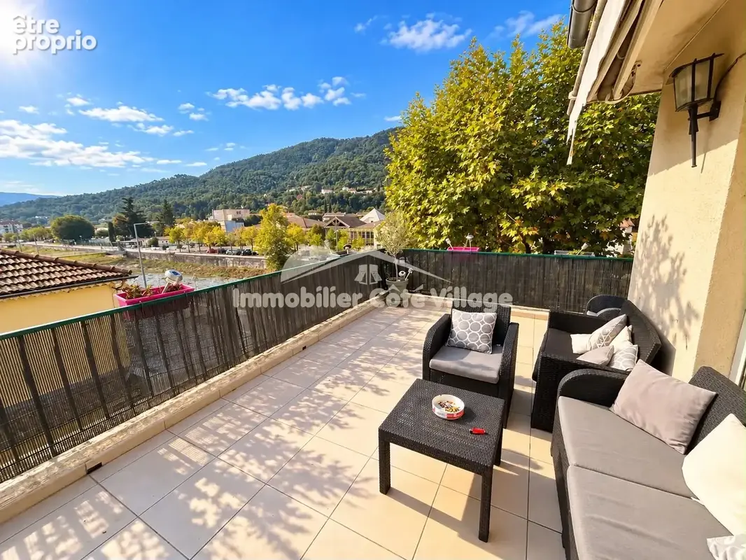 À vendre   toit terrasse   appartement 4 pièces 110m2 avec terrasse de 40 m2   centre-ville de contes - photo 2