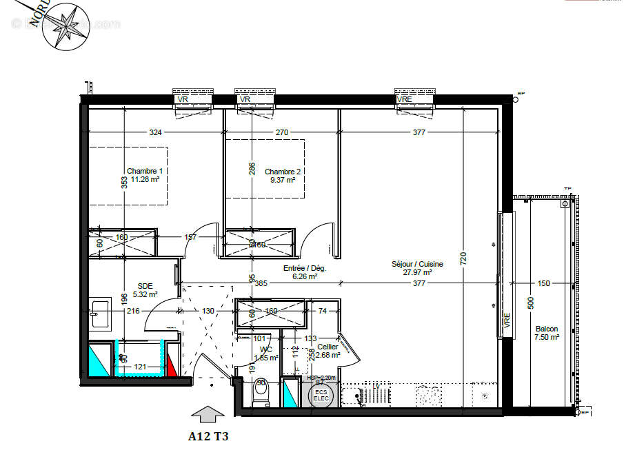 Appartement à BENESSE-MAREMNE