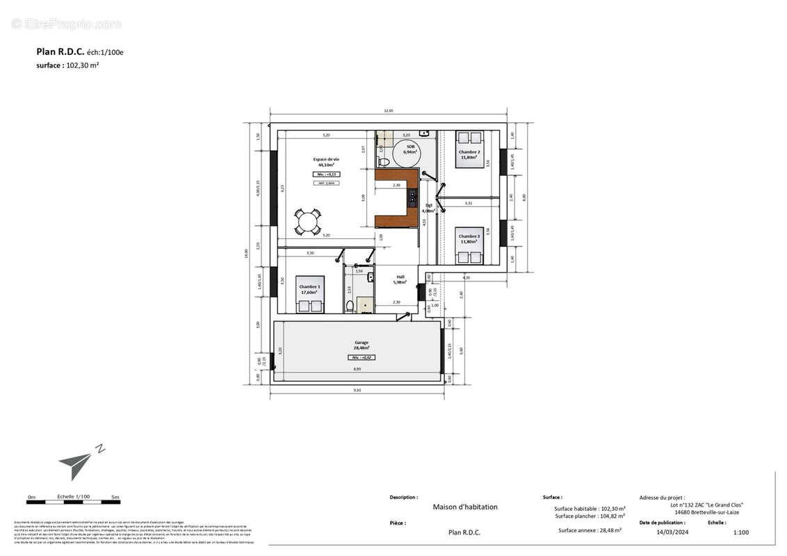 Maison à BRETTEVILLE-SUR-LAIZE