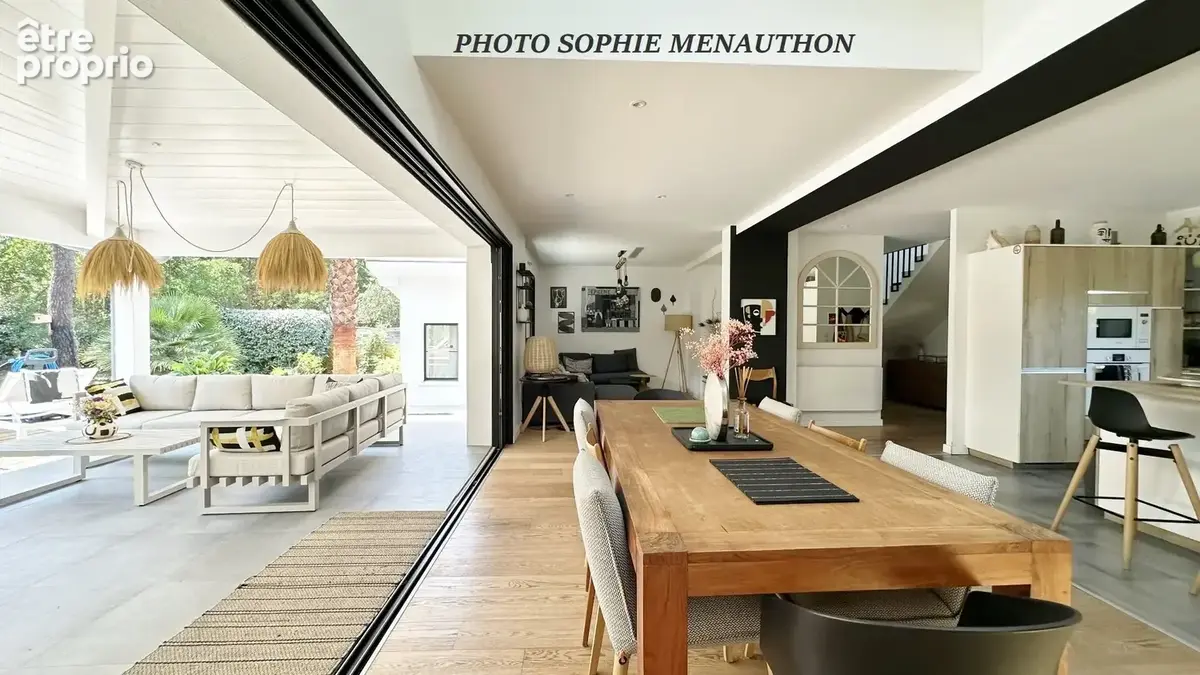 Hossegor  seignosse plage des estagnots  villa d'architecte contemporaine avec piscine - photo 3