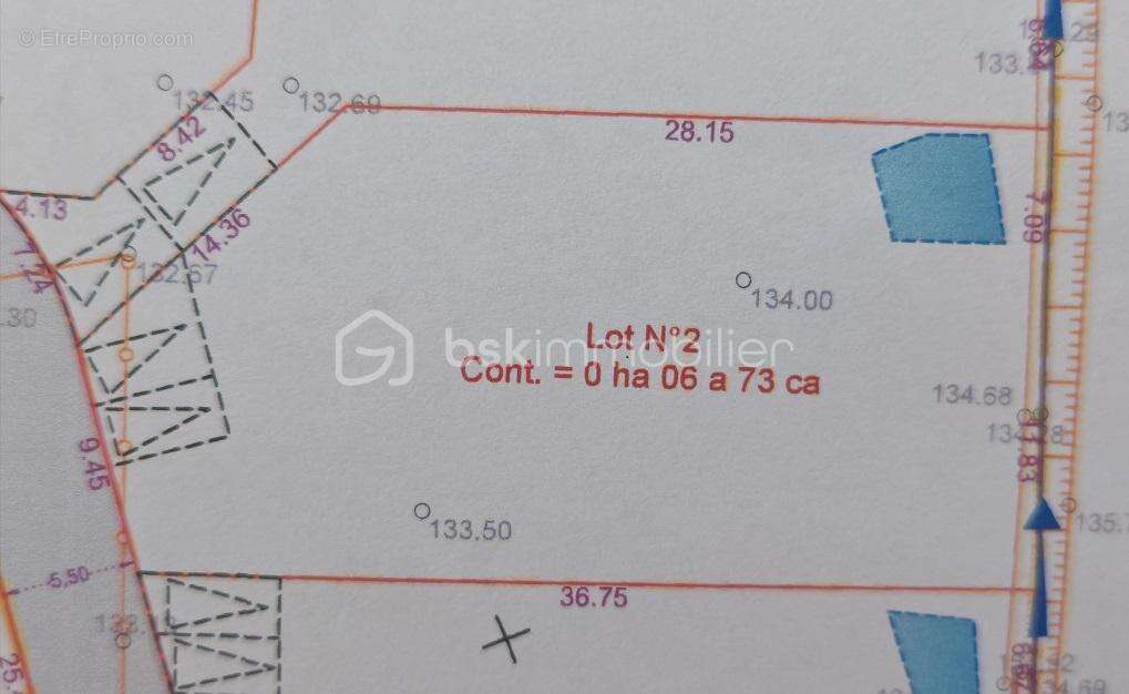 *** à vendre terrain constructble viabilise 673 m² - lezan *** - photo 3
