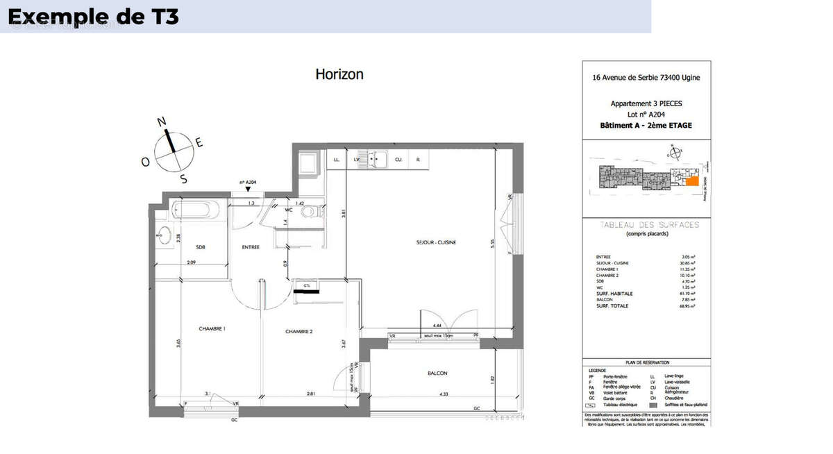 Appartement à UGINE