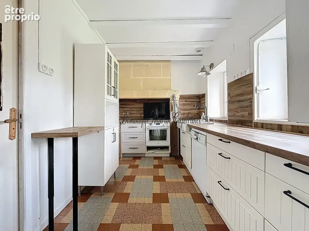 RUILLE SUR LOIR (72), maison 189m²- 7 pièces- terrains de 2845m²- garage- dépendances- puits - photo 2
