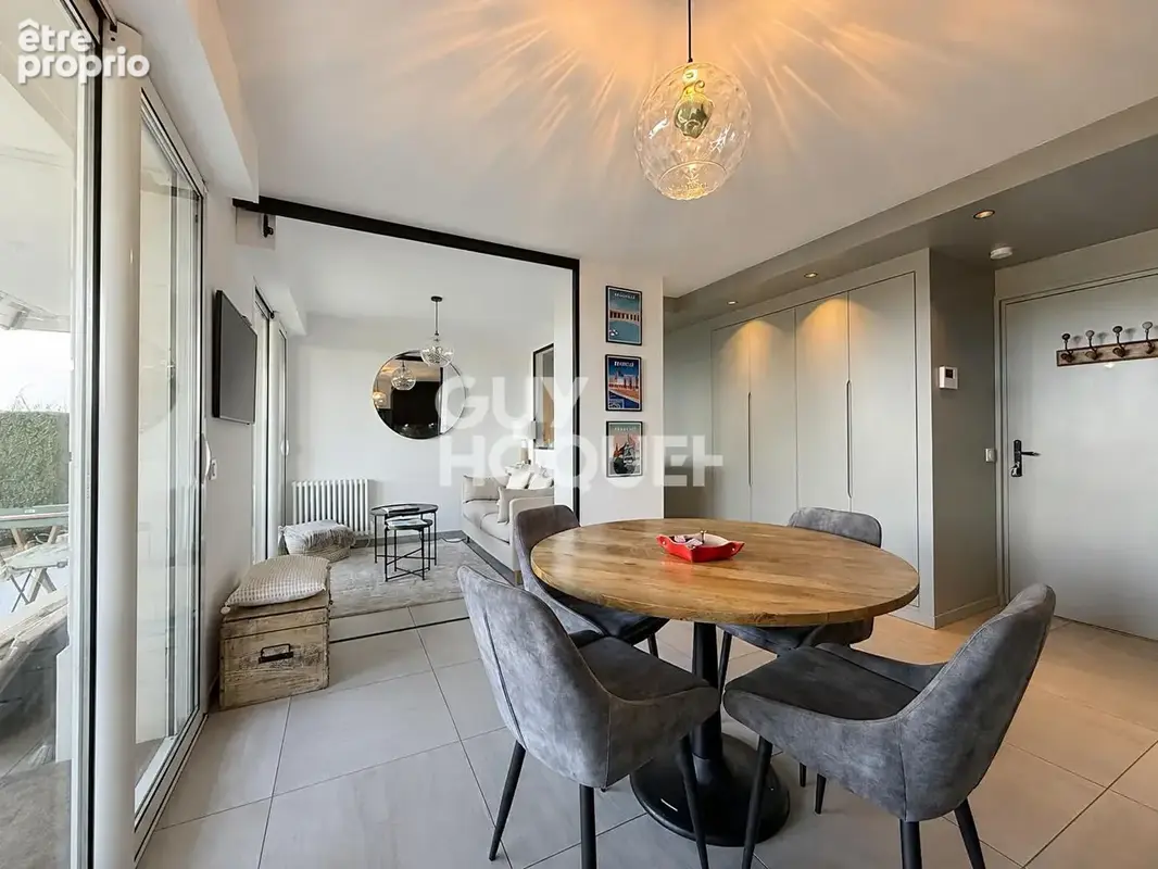 Tourgeville plage - appartement 2/3 pieces en rez de jardin face mer - photo 6