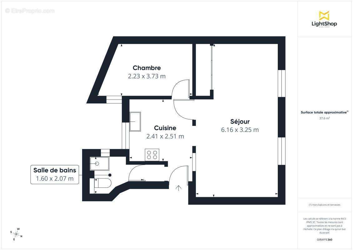 Appartement à PARIS-18E