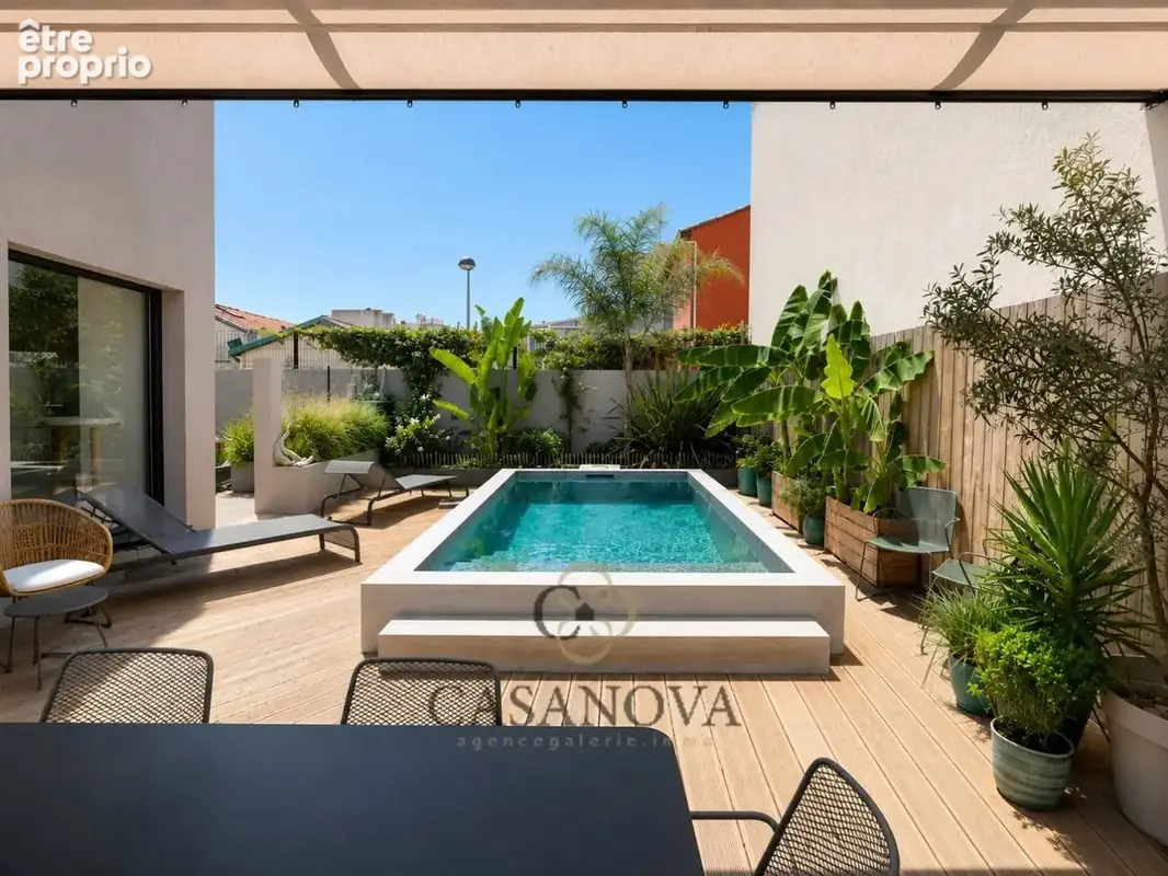 Maison de ville rénovée avec piscine à Palavas-les-Flots  170 m² et patios - photo 1