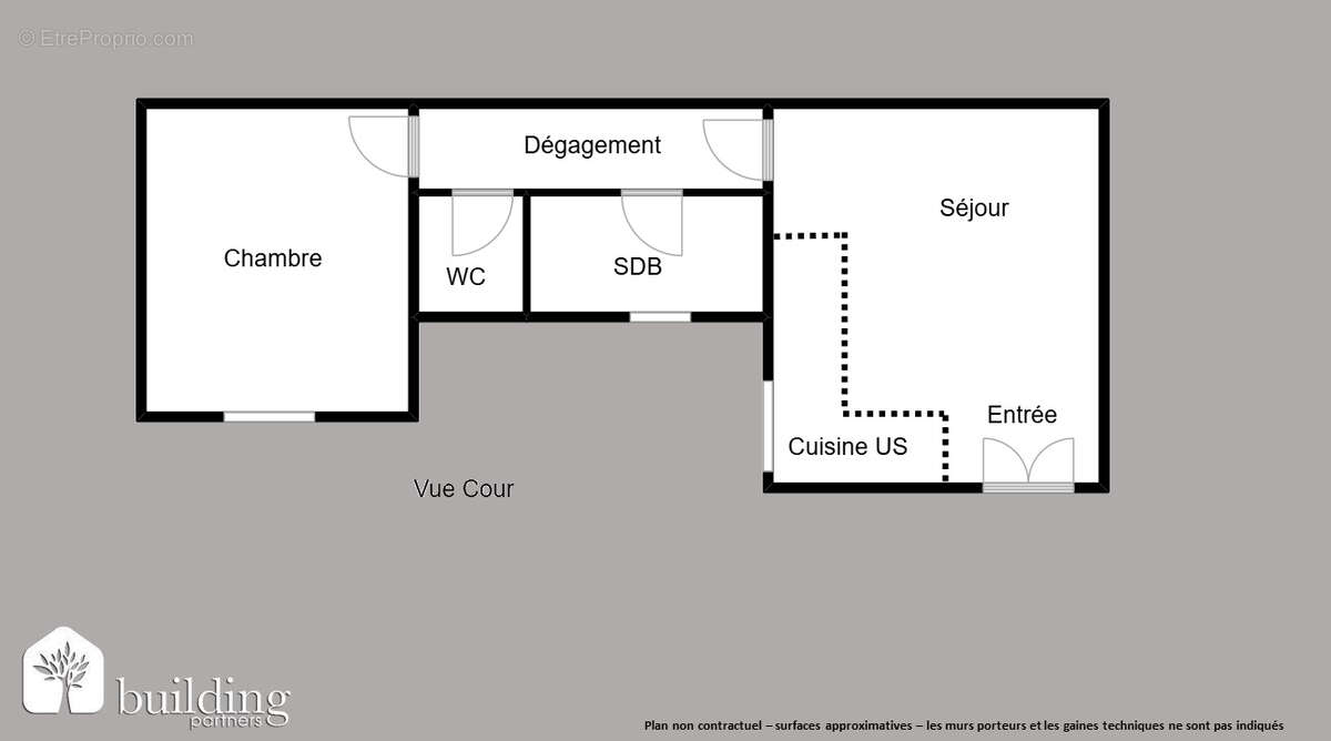 Bécon Village - Appartement 2 pièces de 38.65 m² - photo 2