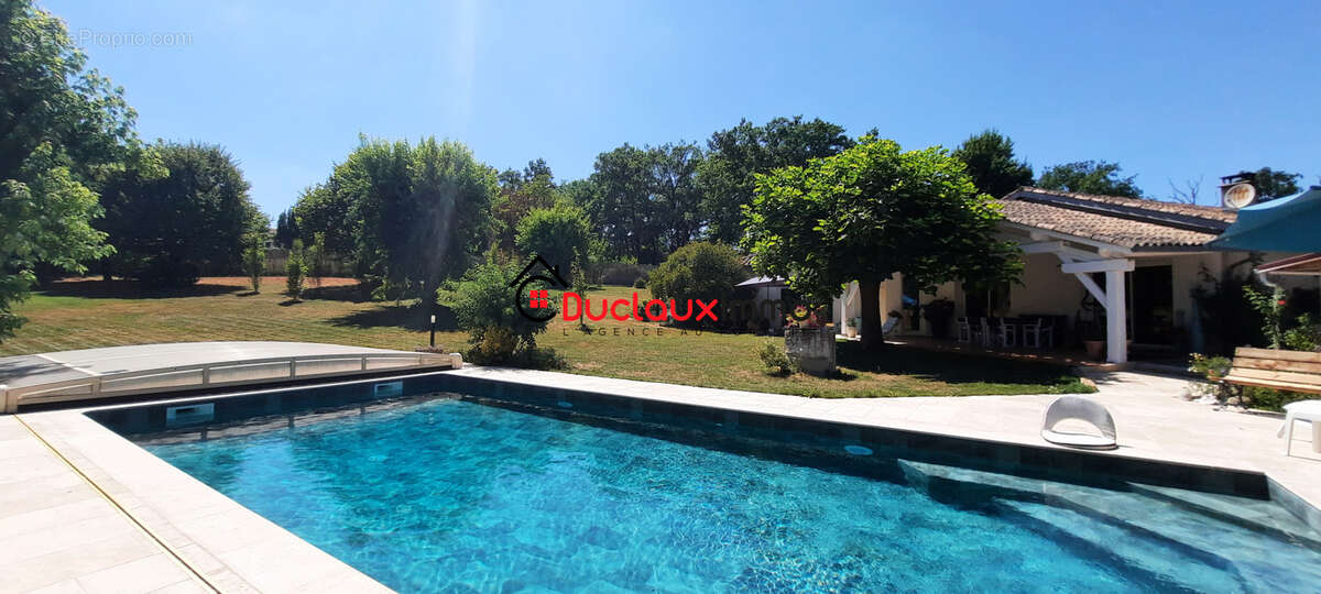 Grande maison individuelle de plain-pied avec piscine et vaste terrain arboré - photo 17