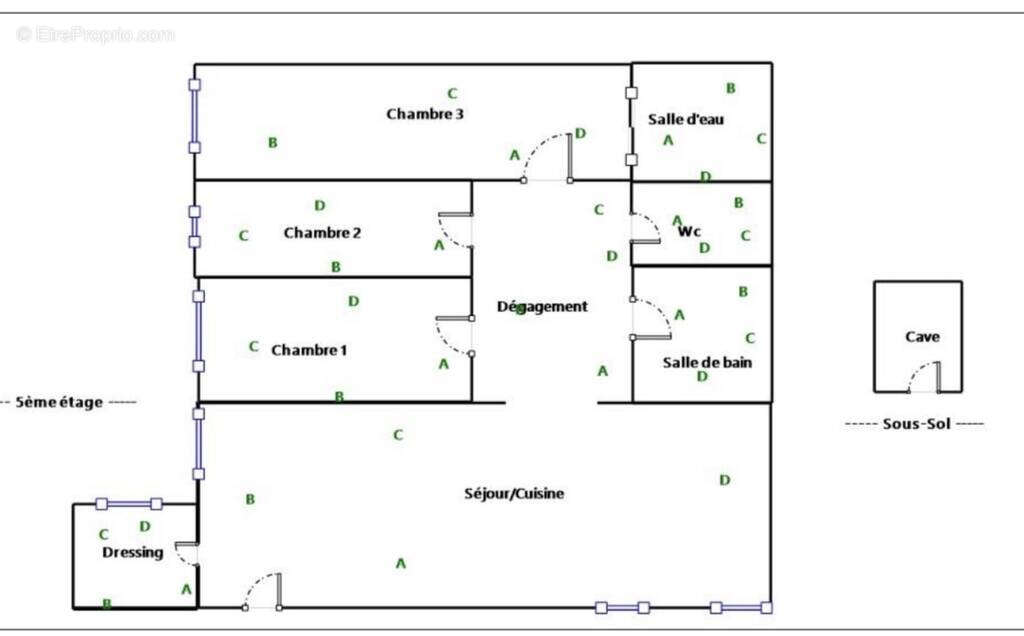 Appartement à PARIS-17E