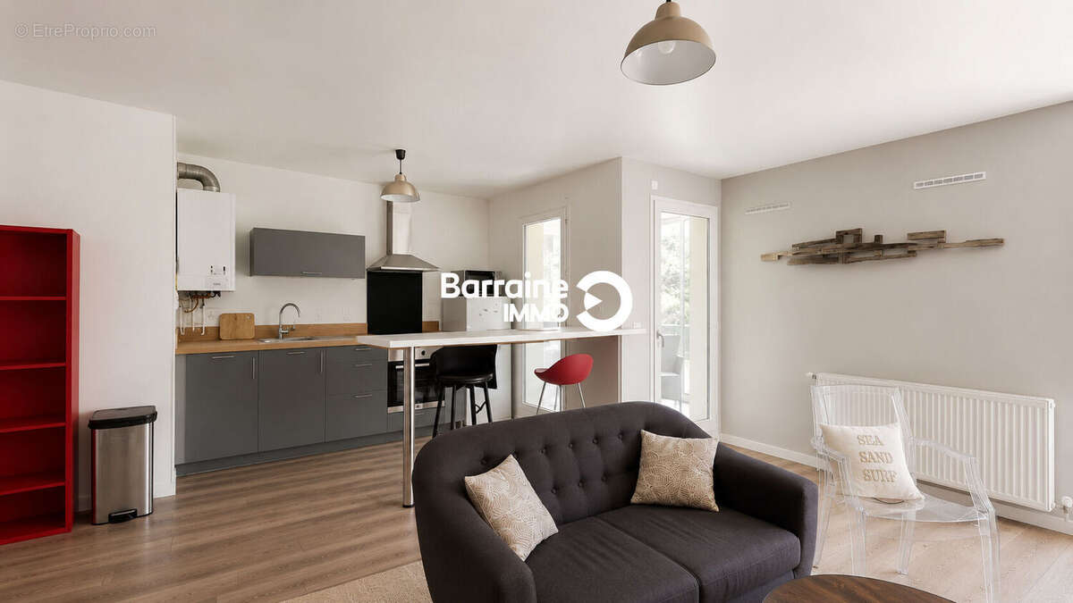 A vendre- lorient lanveur- appartement 3 chambres de 78 m²- garage et patio - photo 6