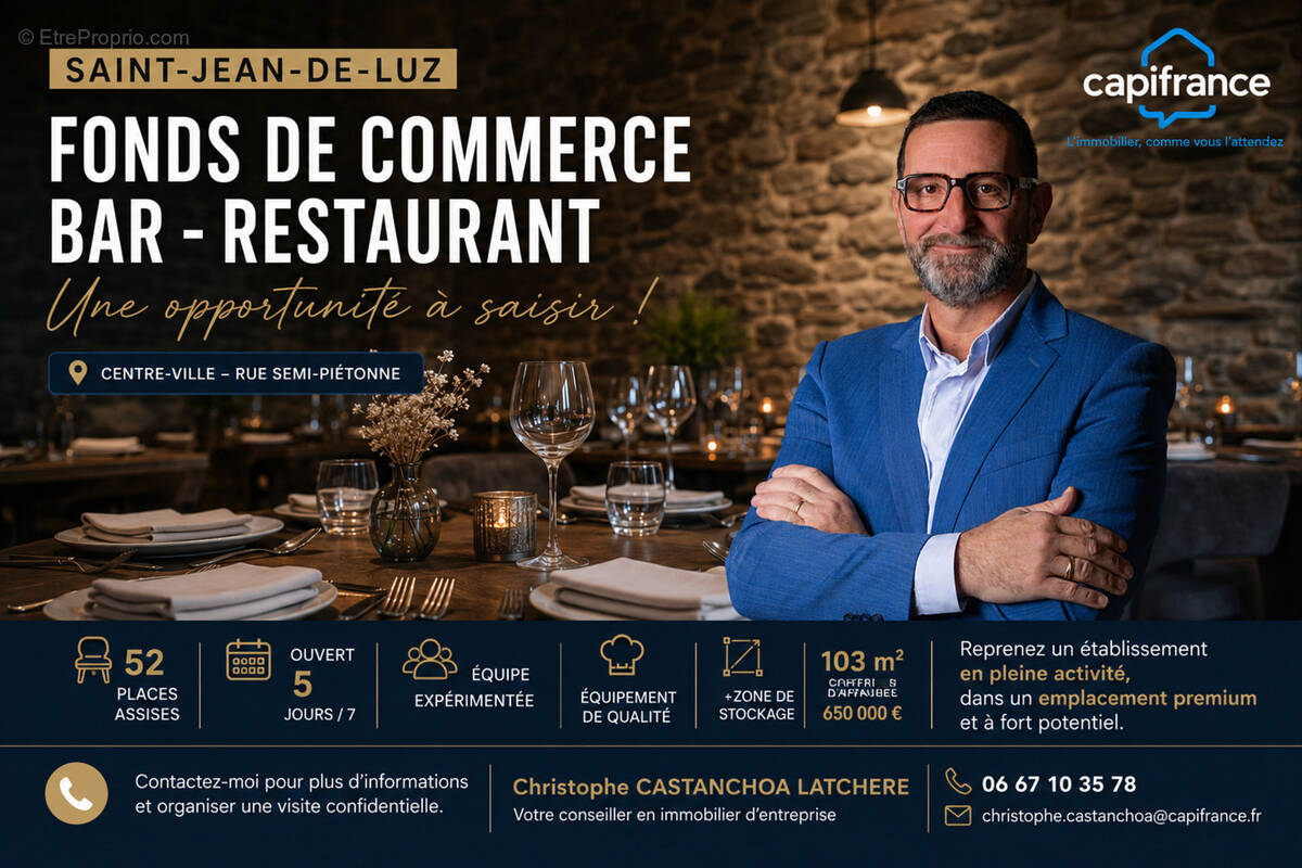 Commerce à SAINT-JEAN-DE-LUZ