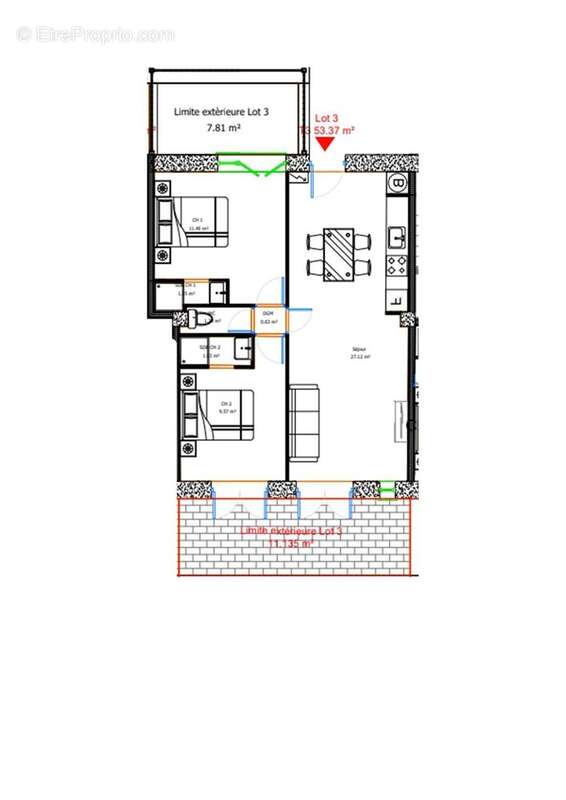 Photo 2 - Appartement à FRANCHEVILLE