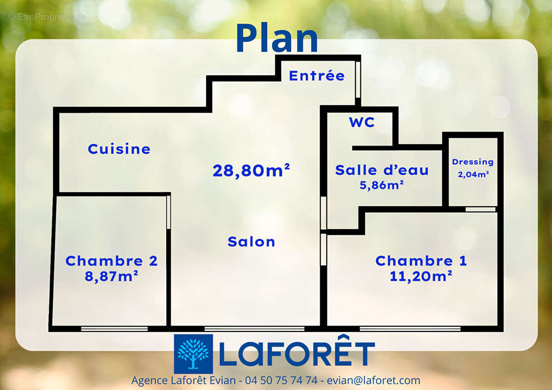 Appartement à EVIAN-LES-BAINS