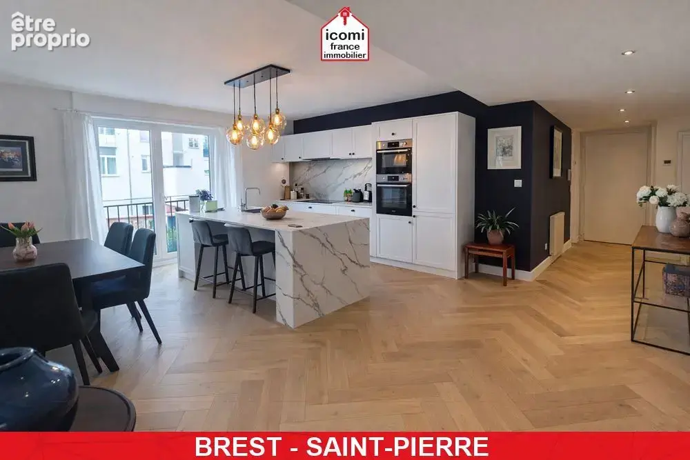 Finistere - brest (29200) - superbe appartement 85 m² -  2 chambres - coup de coeur - dalle beton - place de parking libre - ren - photo 1