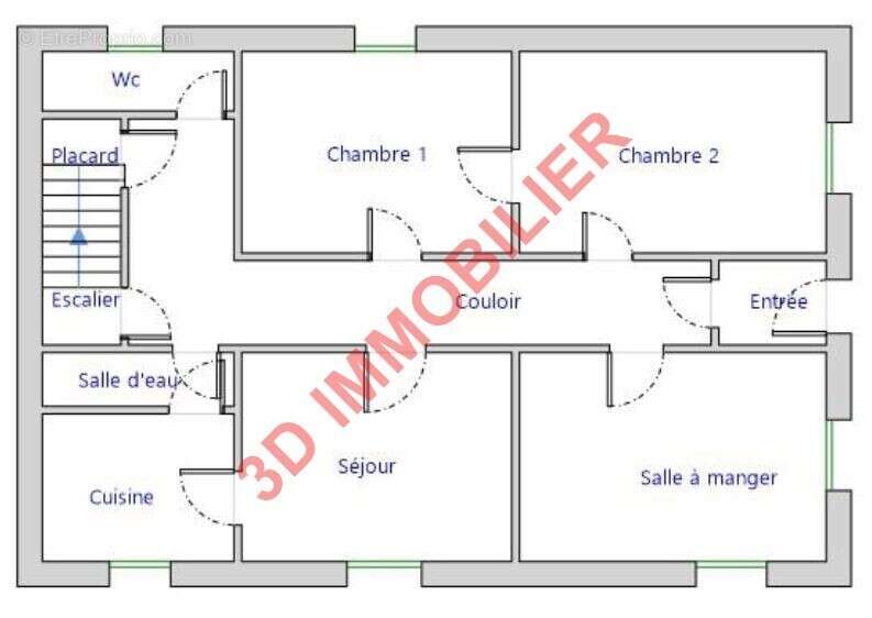 PLAN ETAGE 1 - Maison à CHAMPAGNOLE