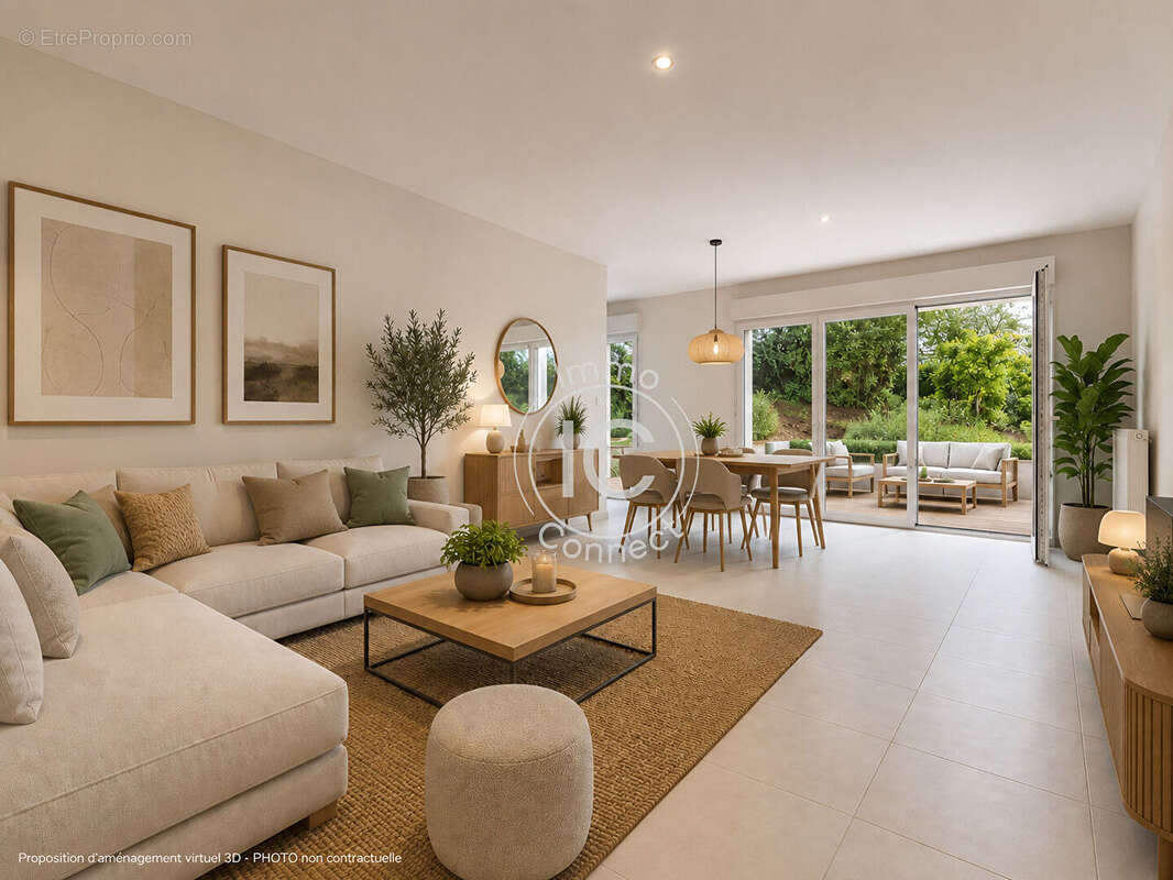T3 de 69 m2 avec Jardin et 2 terrasses - Résidence standing - photo 3