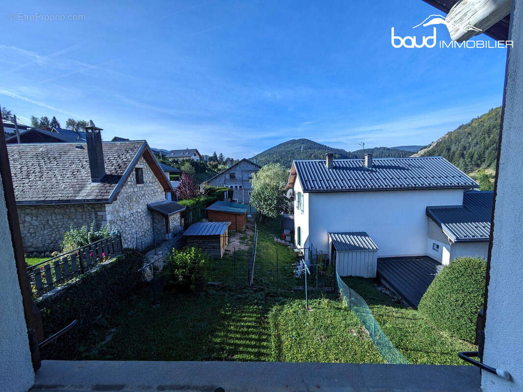 vue sur jardin depuis chambre 2eme étage sud - Maison à VILLARD-DE-LANS