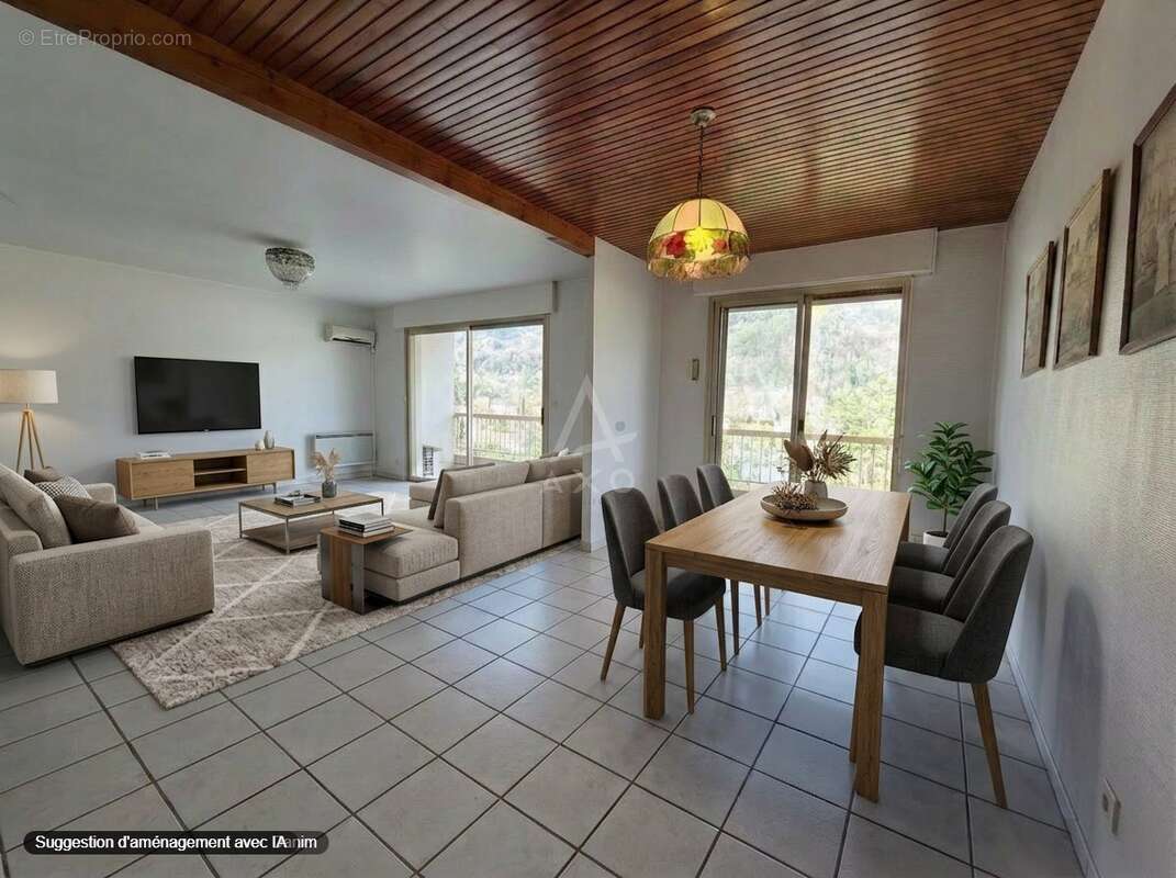Les Ayguinards  110 m²  Dernier étage  Vue panoramique Belledonne et Chartreuse - photo 3