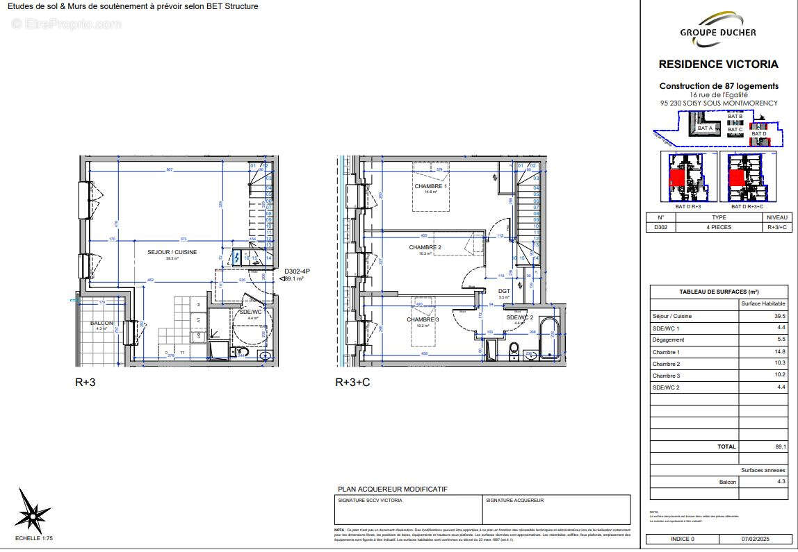 Appartement à SOISY-SOUS-MONTMORENCY