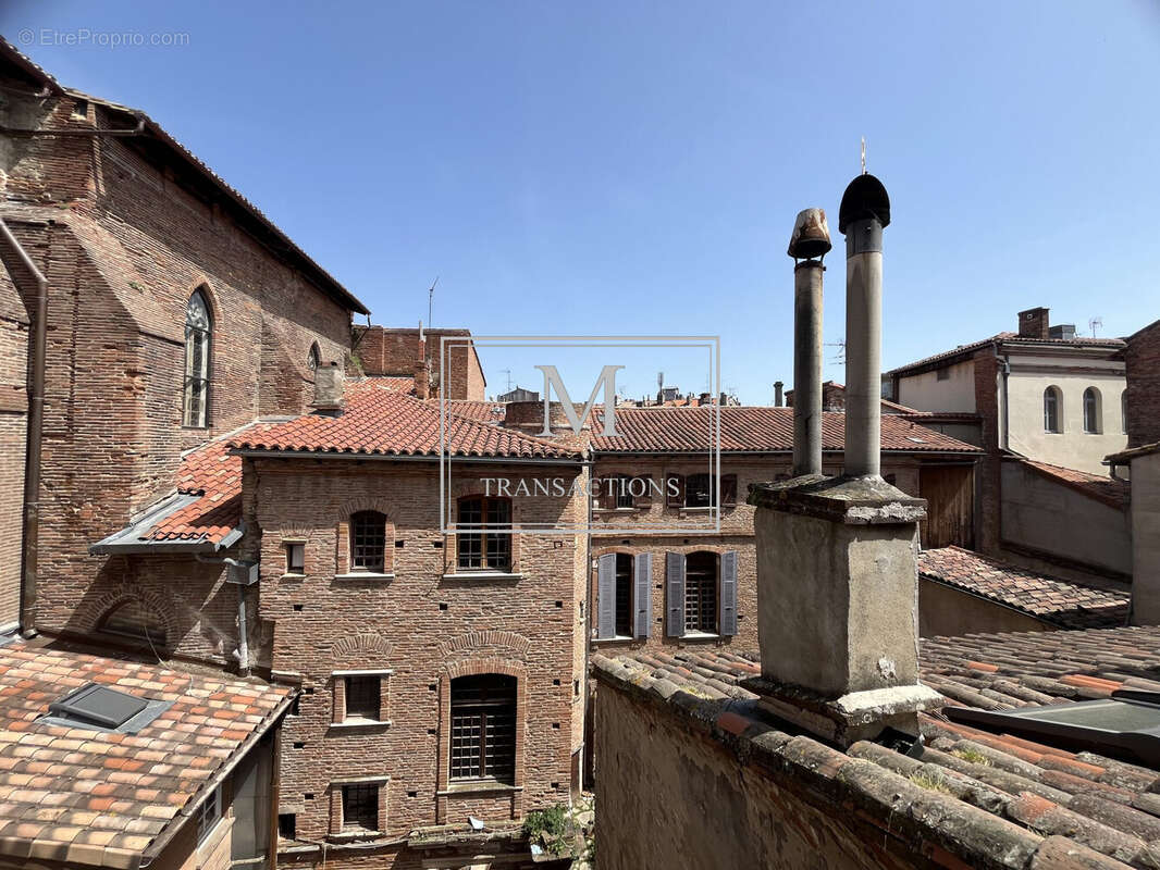 Vue du séjour - Appartement à TOULOUSE