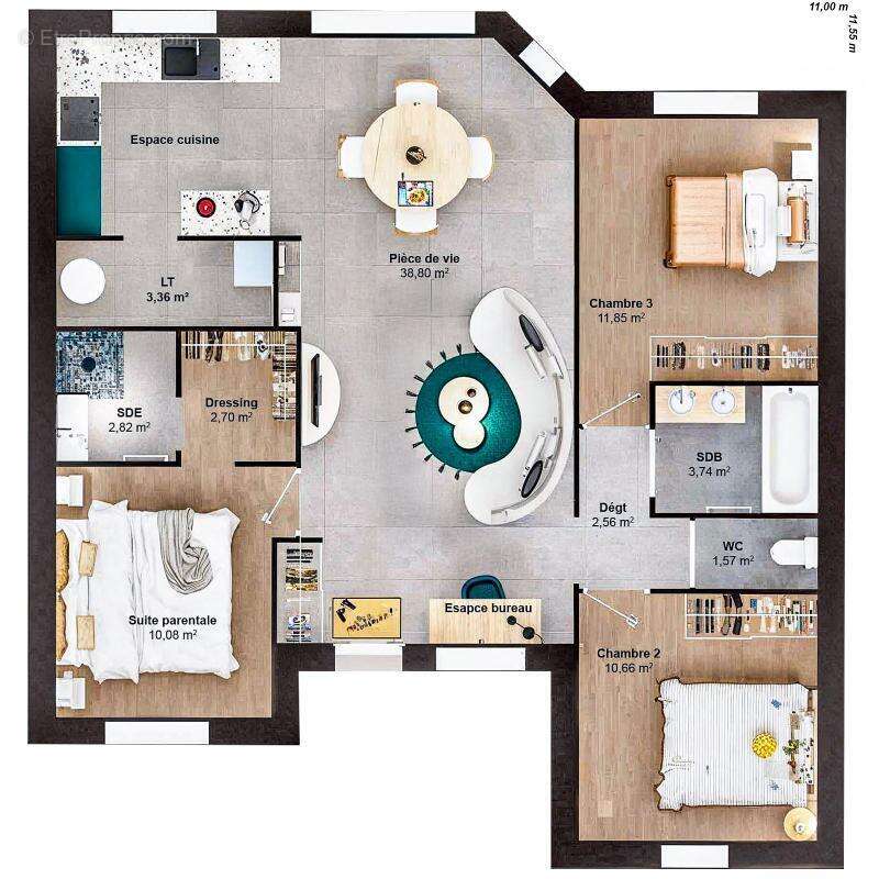Maison 5 pièces 88 m2 - photo 5
