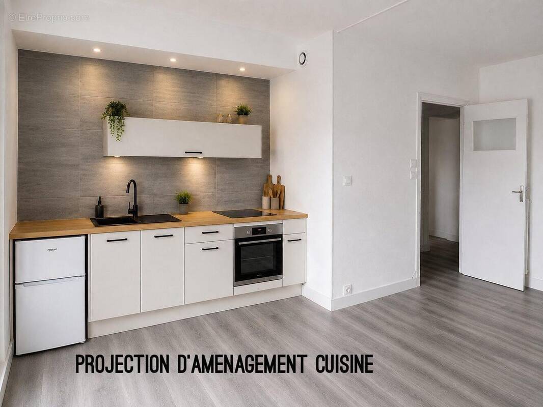 Projection projet cuisine - Appartement à ORLEANS