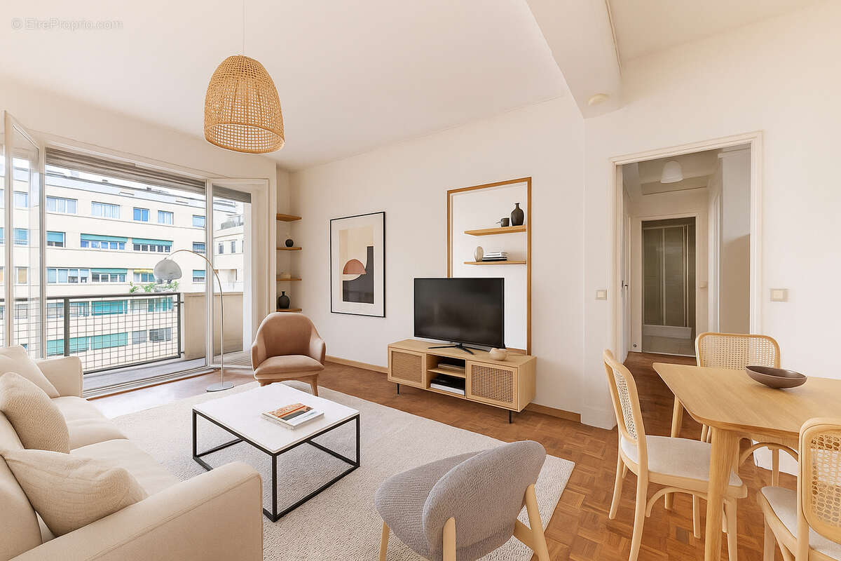Ternes-Maillot Paris 17ème - Appartement 4 pièces 68,98 m² avec 2,15 m² de balcon - photo 5